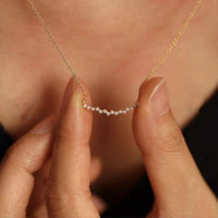 Dainty Zirconia Gold Necklace