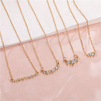 Dainty Zirconia Gold Necklace