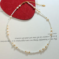 Celeste Glass & Pearl Choker Necklace