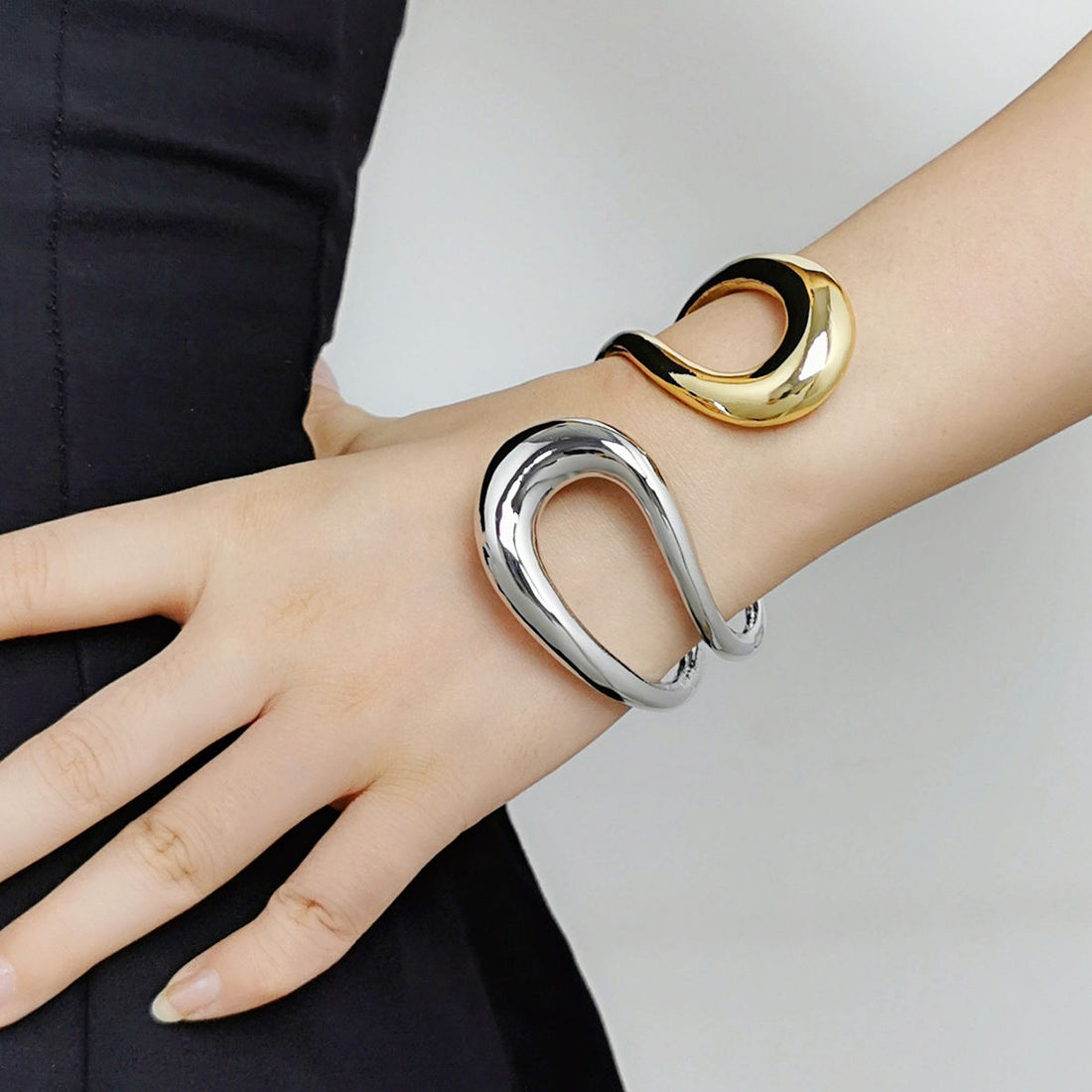 Luna Fusion Dual-Tone Open Cuff