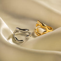 Twin Pearl Open Ring