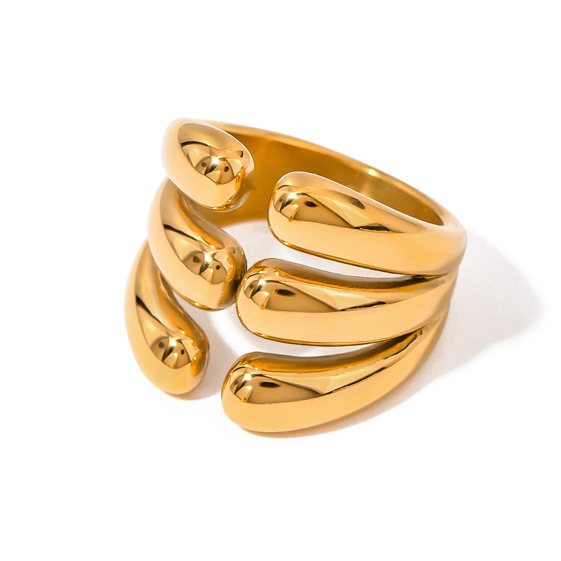 Asymmetry Luxe Open Band Ring