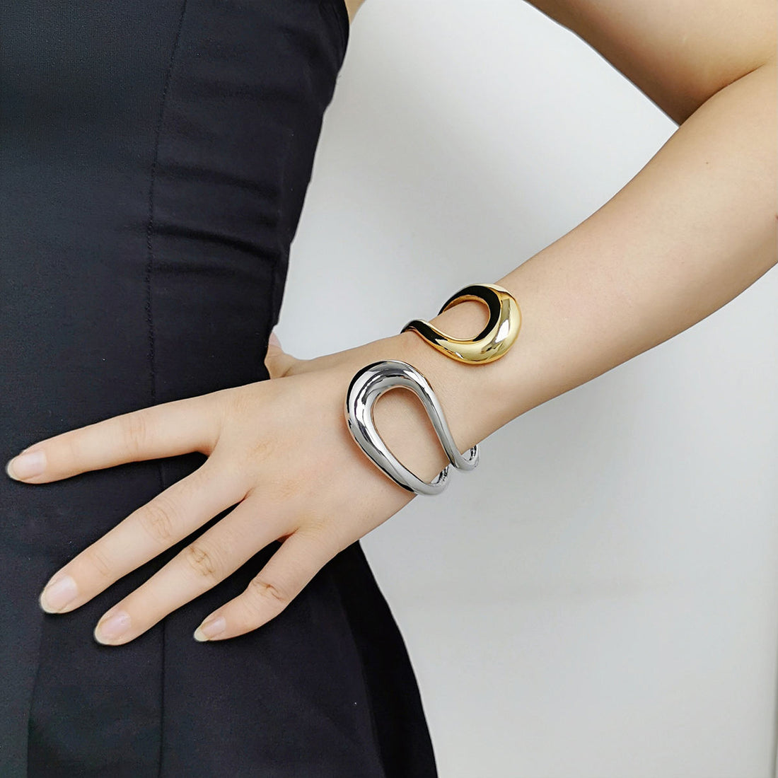 Luna Fusion Dual-Tone Open Cuff