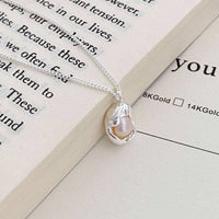 Geometric Pearl Chain Necklace