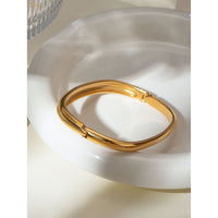 Aurora Buckle Gold Bangle