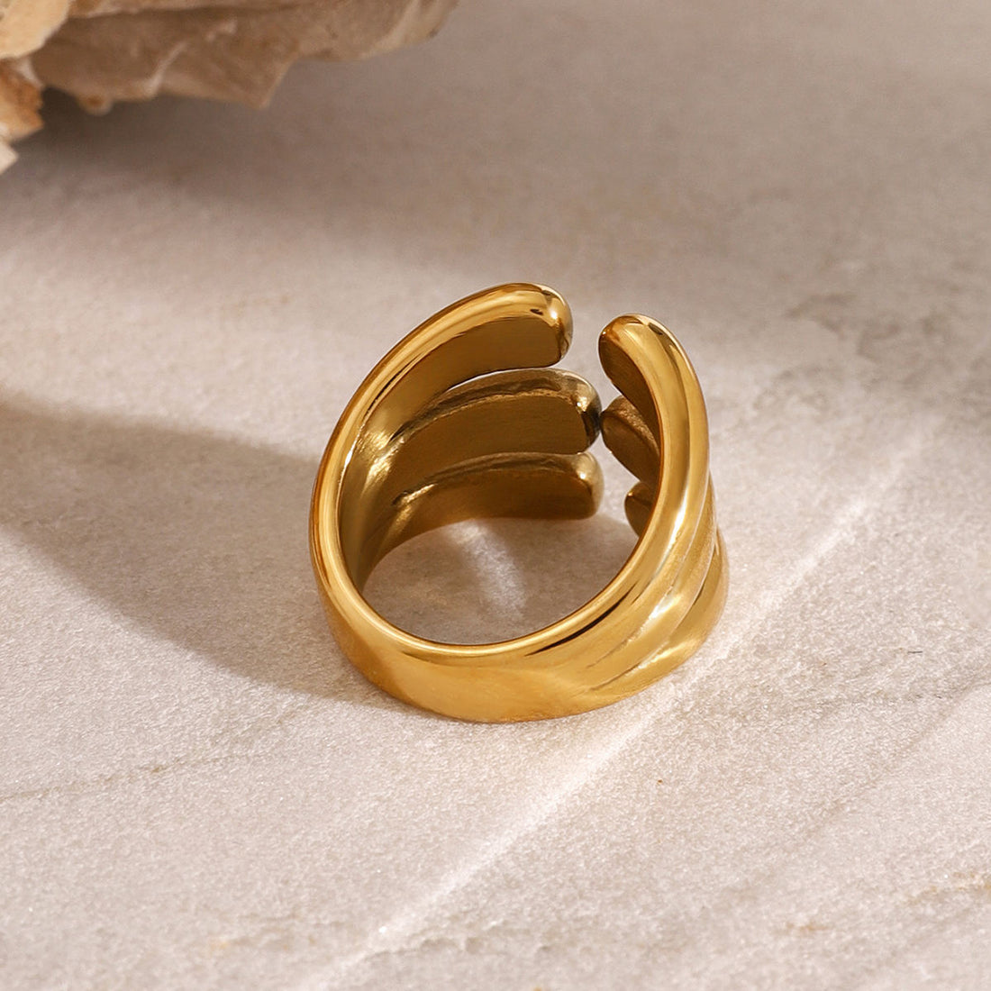 Asymmetry Luxe Open Band Ring