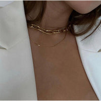 Sleek Dainty Gold Chain Necklace