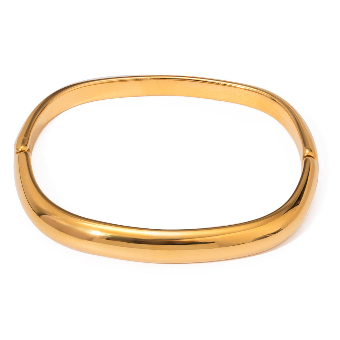 Aurora Buckle Gold Bangle