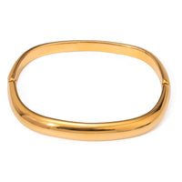 Aurora Buckle Gold Bangle