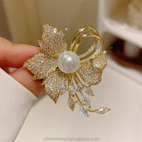 Crystal Bloom Brooch Pin