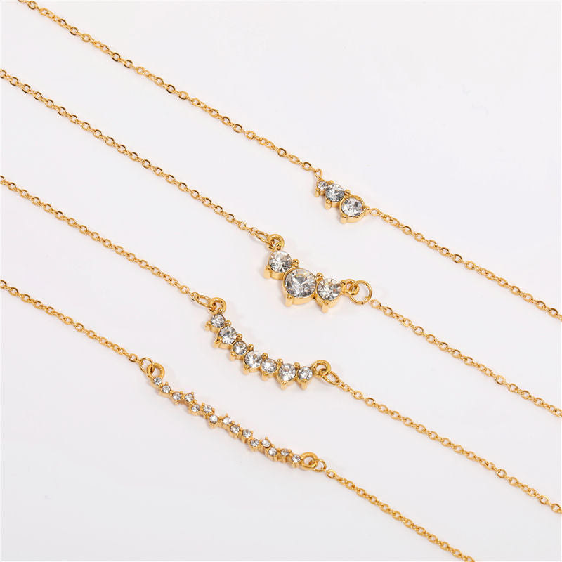 Dainty Zirconia Gold Necklace