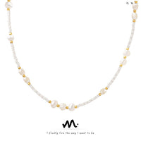 Celeste Glass & Pearl Choker Necklace