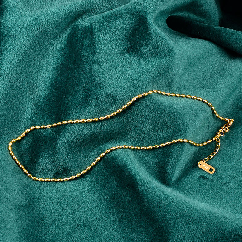 Rice Bead Chain Necklace