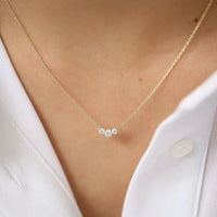 Dainty Zirconia Gold Necklace