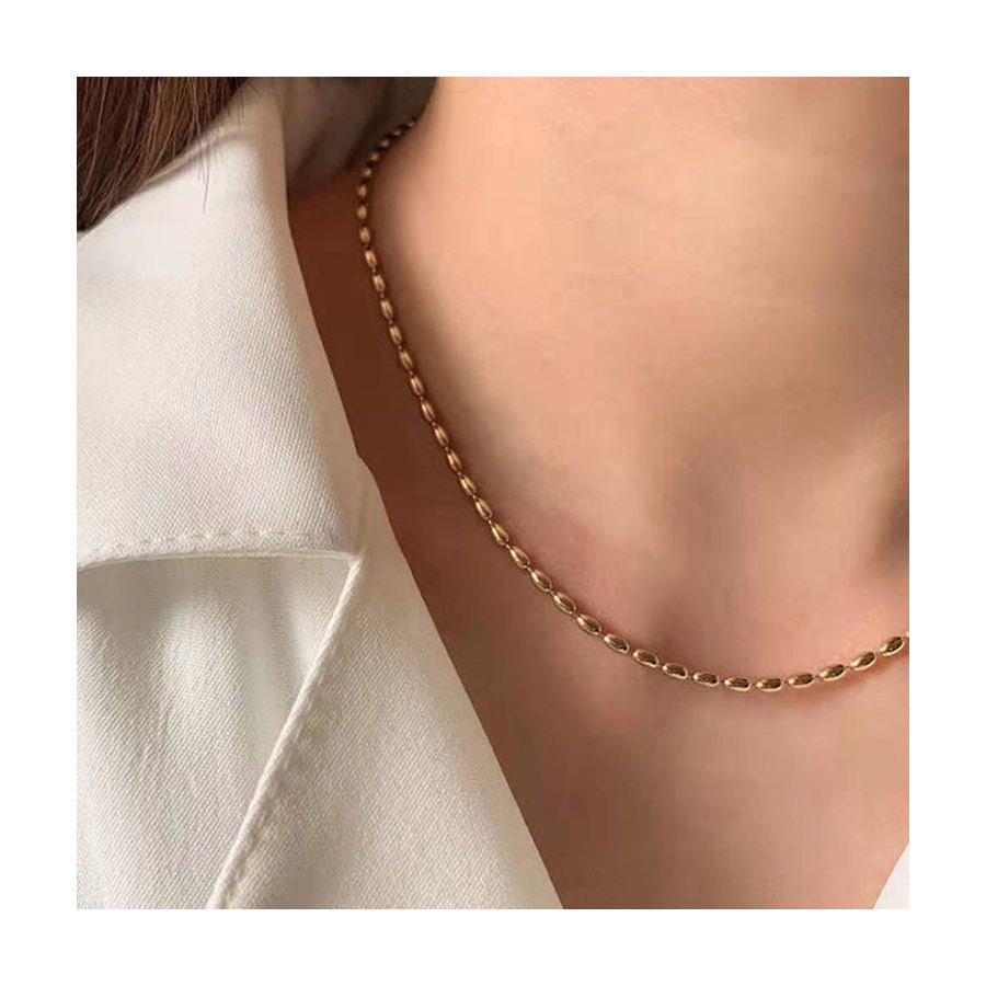 Rice Bead Chain Necklace