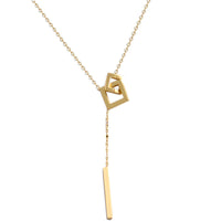GeoTassel Charm Necklace