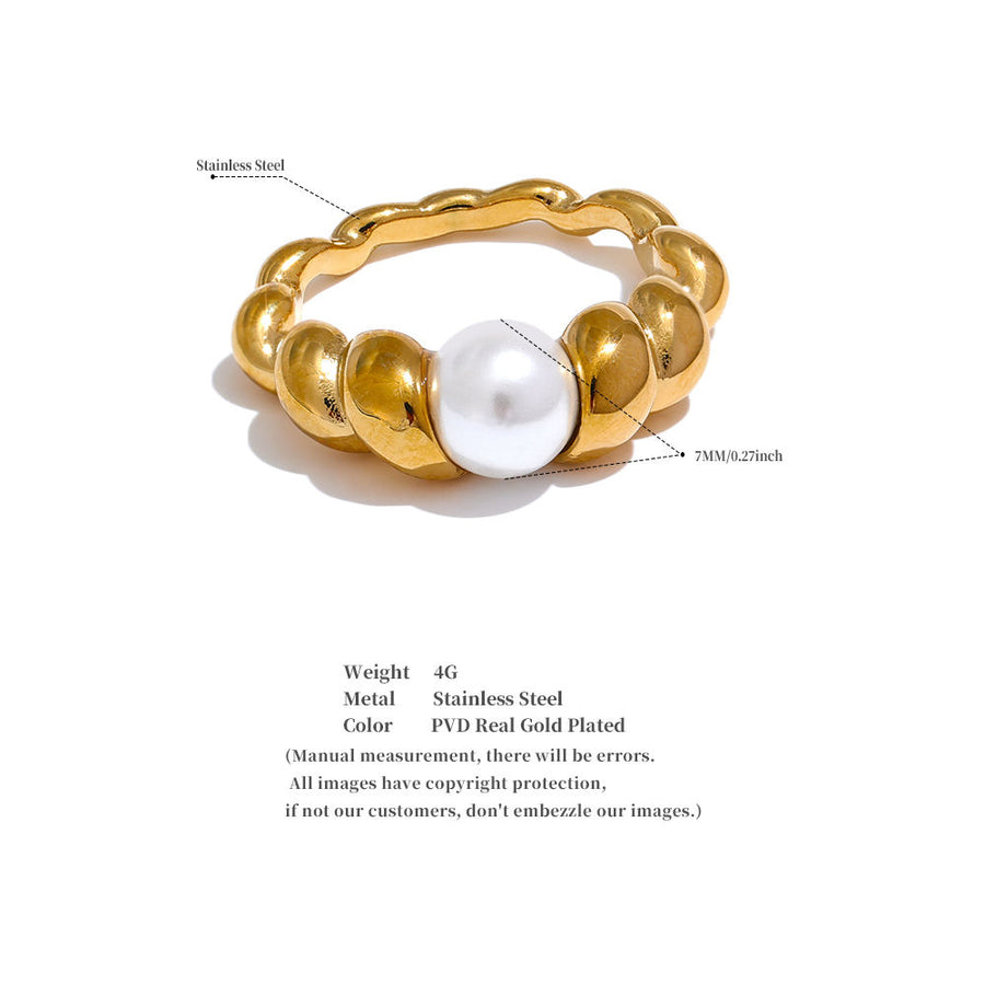 Twista Pearl Geometric Ring
