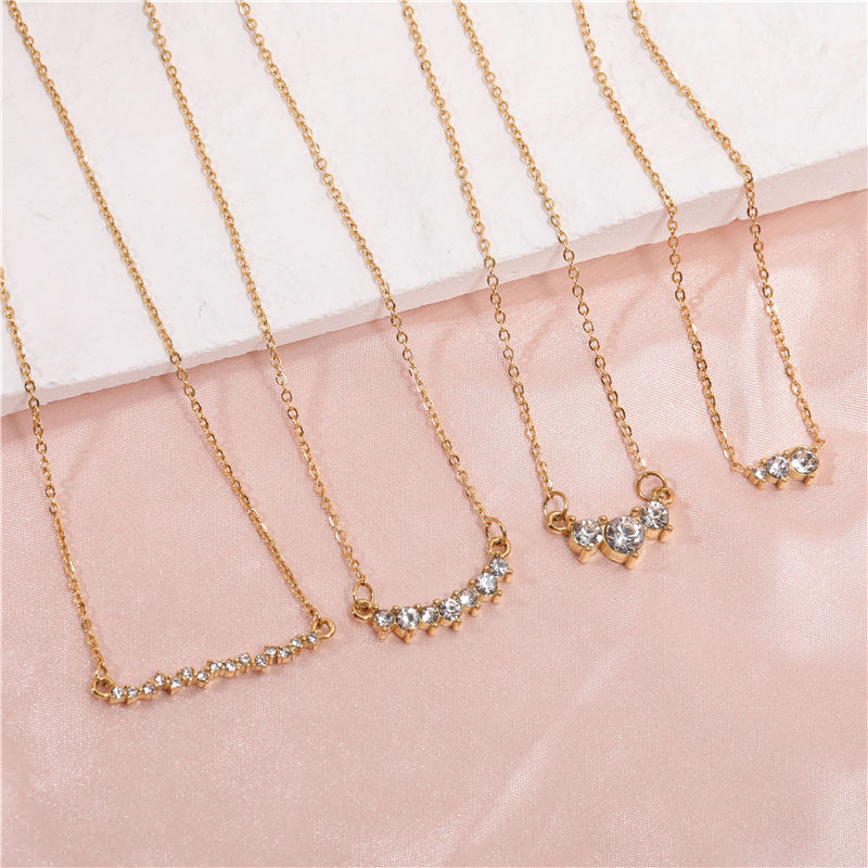 Dainty Zirconia Gold Necklace