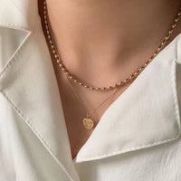 Rice Bead Chain Necklace