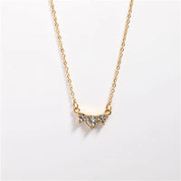 Dainty Zirconia Gold Necklace