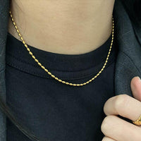 Rice Bead Chain Necklace