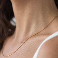 Sleek Dainty Gold Chain Necklace