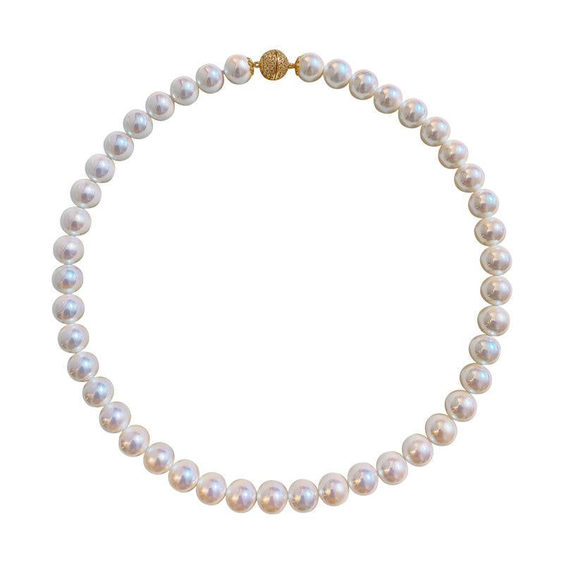 Lustrous Shell Pearl Necklace