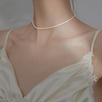Sparkling Silver Clavicle Choker