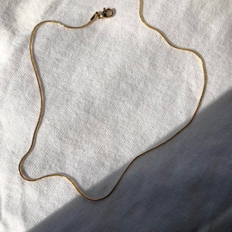 Gold Snake Chain Necklace