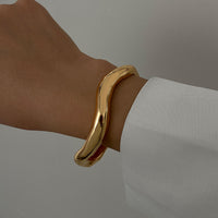 Wave Textured Bangle