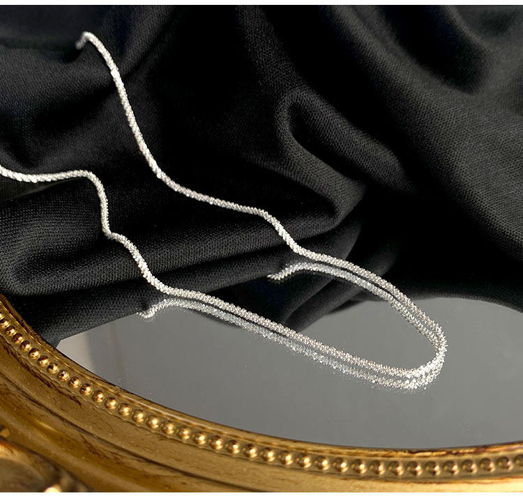 Sparkling Silver Clavicle Choker