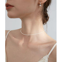 Sparkling Silver Clavicle Choker