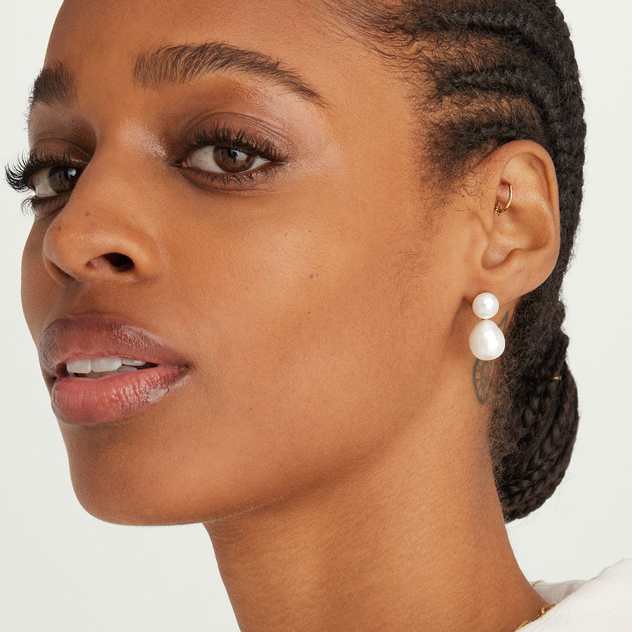 Aurelia Baroque Pearl Drop Earrings