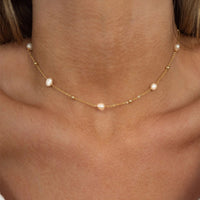 Layered Pearl Necklace Set