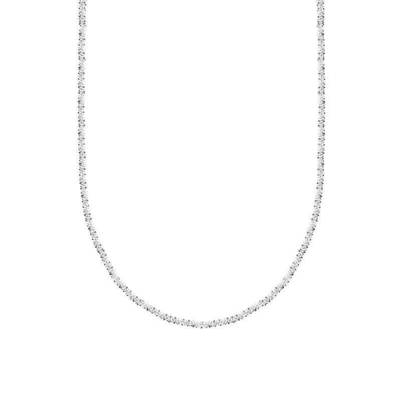 Sparkling Silver Clavicle Choker