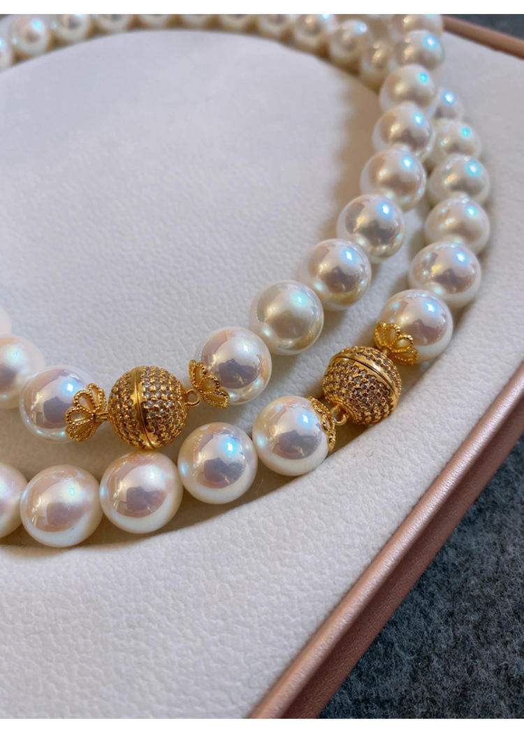 Lustrous Shell Pearl Necklace